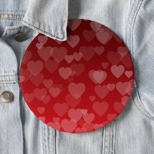 Badge Rond 15,2 Cm Motif de coeur 19 (En situation)
