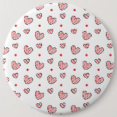 Badge Rond 15,2 Cm Motif de coeur 21 (Devant)