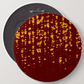 Badge Rond 15,2 Cm Motif de coeur 25 (Devant & derrière)