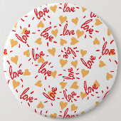 Badge Rond 15,2 Cm Motif de coeur 27 (Devant)