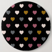 Badge Rond 15,2 Cm Motif de coeur 30 (Devant)
