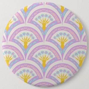 Badge Rond 15,2 Cm Motif de coquille de couleur pastel