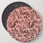 Badge Rond 15,2 Cm Motif feuille 11 (Devant & derrière)