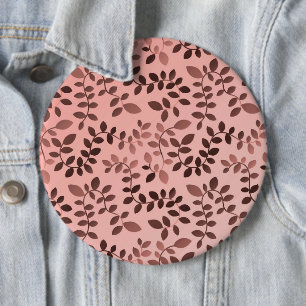Badge Rond 15,2 Cm Motif feuille 11