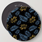 Badge Rond 15,2 Cm Motif feuille 17 (Devant & derrière)