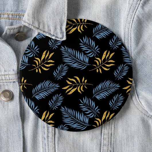 Badge Rond 15,2 Cm Motif feuille 17 (En situation)