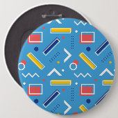 Badge Rond 15,2 Cm Motif géométrique 1 (Devant & derrière)