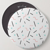 Badge Rond 15,2 Cm Motif géométrique 32 (Devant & derrière)