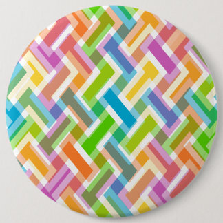 Badge Rond 15,2 Cm Motif géométrique abstrait coloré