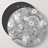 Badge Rond 15,2 Cm motif lama 4 (Devant & derrière)