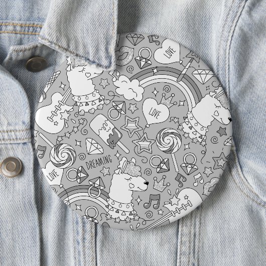 Badge Rond 15,2 Cm motif lama 4 (En situation)