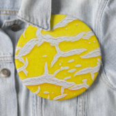 Badge Rond 15,2 Cm Motif melon jaune (En situation)