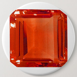 Badge Rond 15,2 Cm Motif Orange Gemstone