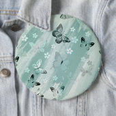 Badge Rond 15,2 Cm Motif papillon 9 (En situation)