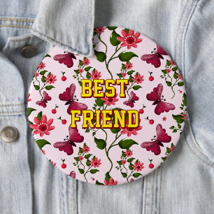 Badge Rond 15,2 Cm Motif papillon floral personnalisé et sur mesure