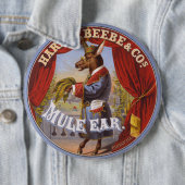 Badge Rond 15,2 Cm Mule Ear Tabac Étiquette (En situation)