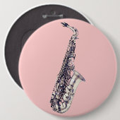 Badge Rond 15,2 Cm musique (Devant & derrière)