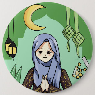 Badge Rond 15,2 Cm Muslimah