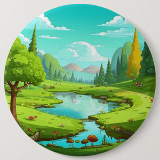 Badge Rond 15,2 Cm Nature 18.