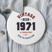 Badge Rond 15,2 Cm Né en 1971 Anniversaire (En situation)