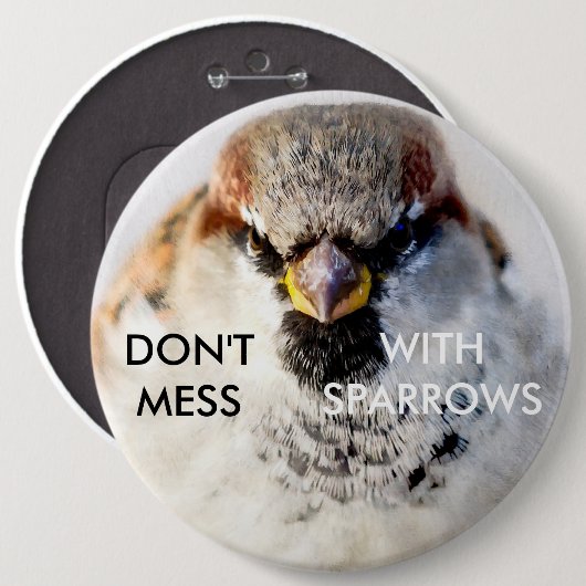 Badge Rond 15,2 Cm Ne manquez pas avec les flèches (Devant & derrière)