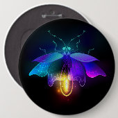 Badge Rond 15,2 Cm Neon Firefly sur noir (Devant & derrière)