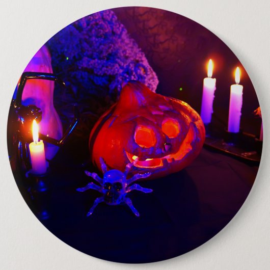Badge Rond 15,2 Cm Neon pumpkins (Devant)