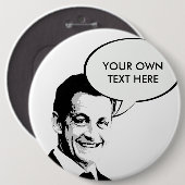 Badge Rond 15,2 Cm Nicolas Sarkozy (Devant & derrière)