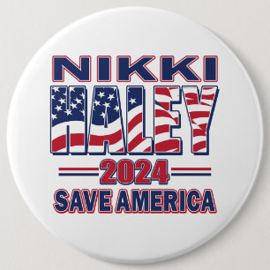 Badge Rond 15,2 Cm Nikki Haley Save America