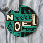 Badge Rond 15,2 Cm Noel Green (En situation)
