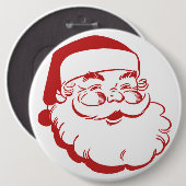 Badge Rond 15,2 Cm Noël père Noël (Devant & derrière)