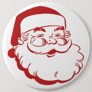 Badge Rond 15,2 Cm Noël père Noël