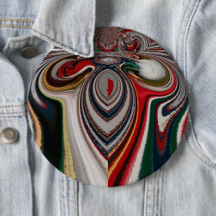 Badge Rond 15,2 Cm Noël Retro Texture Vintage Art Abstrait Imprimer