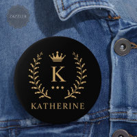 Nom de la Personnaliser et premier monogramme noir