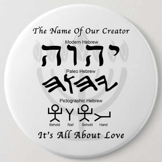 Badge Rond 15,2 Cm Nom de notre créateur (Devant)