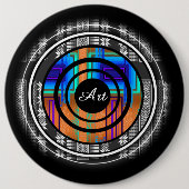 Badge Rond 15,2 Cm Nordic Future monogram (Devant)