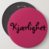 Badge Rond 15,2 Cm Norwegian Love (Devant & derrière)