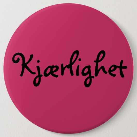 Badge Rond 15,2 Cm Norwegian Love (Devant)