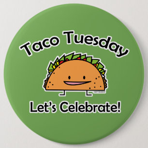 Badge Rond 15,2 Cm Nourriture de Mexicain de fromage de coquille de