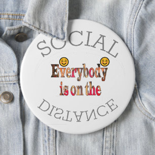 Badge Rond 15,2 Cm Nous survivrons à la COVID-19 - Un message de forc