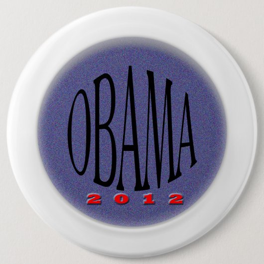 Badge Rond 15,2 Cm Obama (Devant)