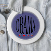 Badge Rond 15,2 Cm Obama (En situation)