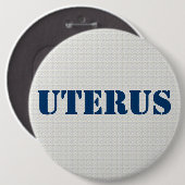 Badge Rond 15,2 Cm Obsession du GOP Uterus - pro-démocrate (Devant & derrière)