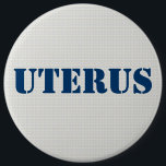 Badge Rond 15,2 Cm Obsession du GOP Uterus - pro-démocrate<br><div class="desc">G O P uterus obsession pro-démocratique pro-choix bouton. Texte entièrement personnalisable.</div>