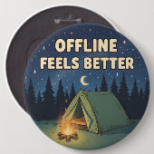 Badge Rond 15,2 Cm Offline Feels Better (Devant & derrière)
