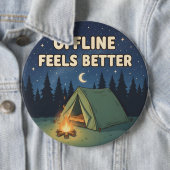 Badge Rond 15,2 Cm Offline Feels Better (En situation)