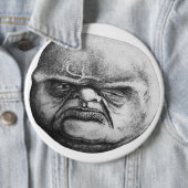 Badge Rond 15,2 Cm Ogre laide (En situation)