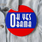 Badge Rond 15,2 Cm Oh oui Obama (En situation)