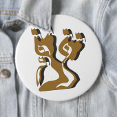 Badge Rond 15,2 Cm Oiseau (En situation)