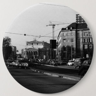 Badge Rond 15,2 Cm Opéra vintage de Francfort 1970